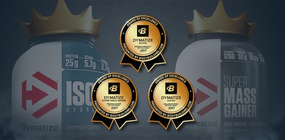 Drei Supplement Awards für Dymatize